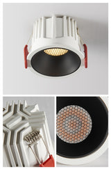 Dimmable AC90V-260V 7W/10W/15W/18W/24W LED Downlights Epistar Chip COB Recessed Ceiling Lamps Spot Lights For Home illumination