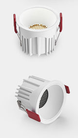 Dimmable AC90V-260V 7W/10W/15W/18W/24W LED Downlights Epistar Chip COB Recessed Ceiling Lamps Spot Lights For Home illumination