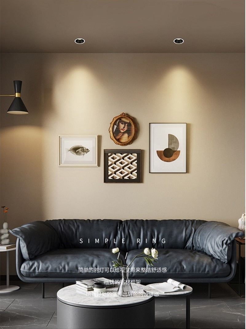 Dimmable AC90V-260V 7W/10W/15W/18W/24W LED Downlights Epistar Chip COB Recessed Ceiling Lamps Spot Lights For Home illumination