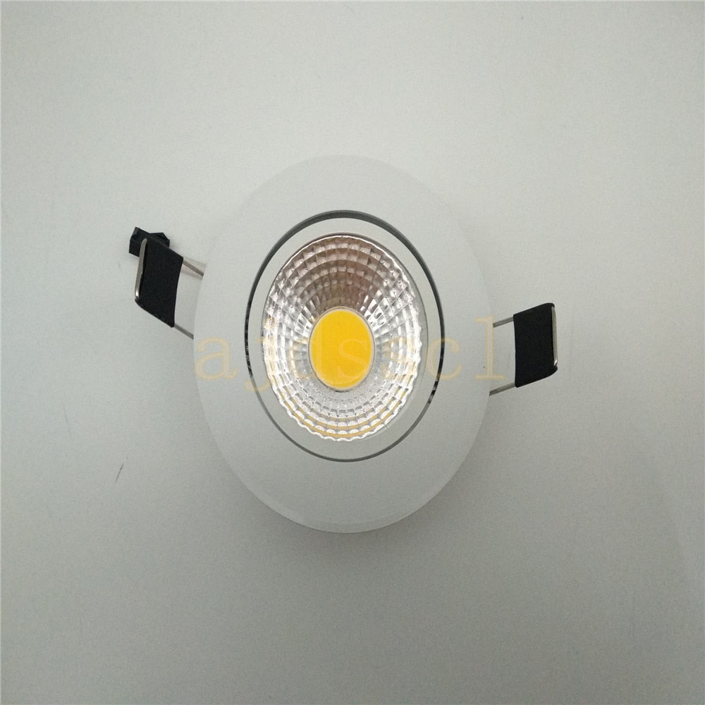 Super Bright Dimmable Led downlight light COB Ceiling Spot Light 3w 5w 7w 12w  ceiling recessed Lights Indoor Lighting 50pcs/lot