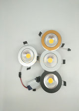 Super Bright Dimmable Led downlight light COB Ceiling Spot Light 3w 5w 7w 12w  ceiling recessed Lights Indoor Lighting 50pcs/lot