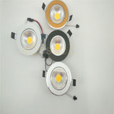 Super Bright Dimmable Led downlight light COB Ceiling Spot Light 3w 5w 7w 12w  ceiling recessed Lights Indoor Lighting 50pcs/lot