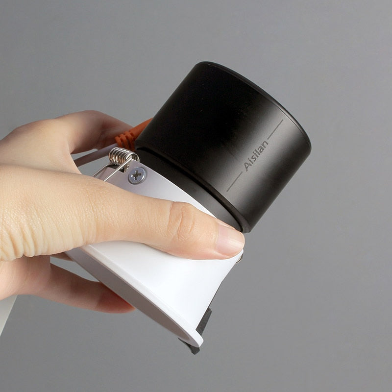 Aisilan LED Downlight Angle Adjustable Built-in  7W Chip Spot light Aluminum Lamp for Indoor Lighting AC90-260V