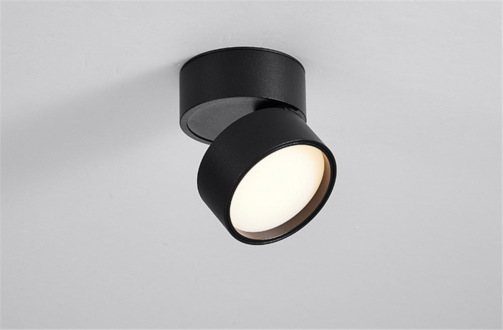 Modern Surface Mounted Downlights Indoor LED Ceiling Lights Living Room Aisle Corridor Spotlights Lighting Round Aluminum Lamp