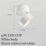 Modern Surface Mounted Downlights Indoor LED Ceiling Lights Living Room Aisle Corridor Spotlights Lighting Round Aluminum Lamp