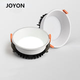 LED Anti-glare Downlight Narrow Frame Embedded Home Without Main Light Nordic Living Room Aisle Three-color Ceiling Downlight