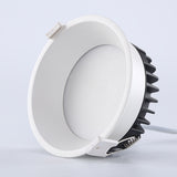 LED Anti-glare Downlight Narrow Frame Embedded Home Without Main Light Nordic Living Room Aisle Three-color Ceiling Downlight
