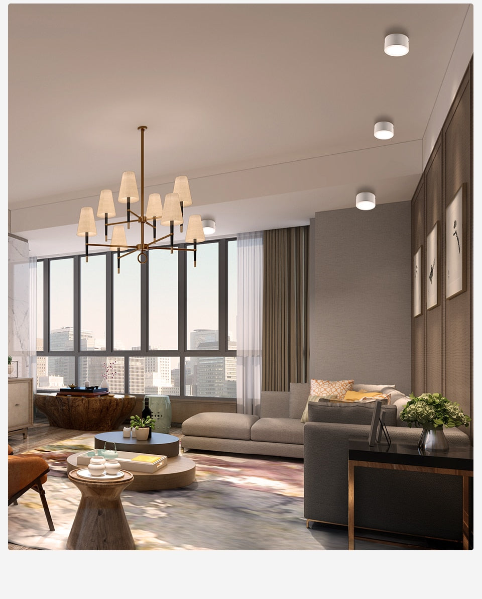 LED Downlight 10W 15W Surface Mounted LED Ceiling Lamps COB Spot Light AC85-265V Needs Driver Indoor Home Decoration Lighting