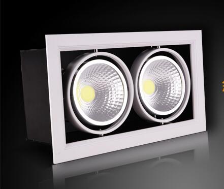 LED Downlights 5X DHL LED COB Downlights 2x13w 26w Surface Mounted dimmable LED Ceiling Lamps Spot Light square Rotation