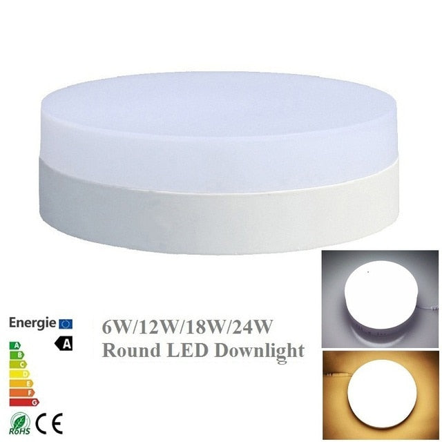 Led Panel Surface Mounted Downlight Led 24W Led Modern Round Ceiling Panel Lights Square Panel Light Fixture For Living Room