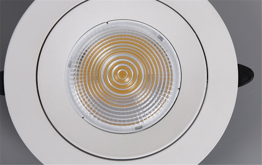 Spotlight Embedded 5W 7W 12W LED Indoor Ceiling Light Modern Bedroom Living Room Downlight Adjustable Angle Lighting Spotlight