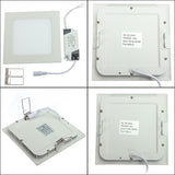 Square LED Panel Light Warm White/White/Cold White 3w 4w 6w 9w 12w 15w 25w Recessed LED Ceiling Downlight light