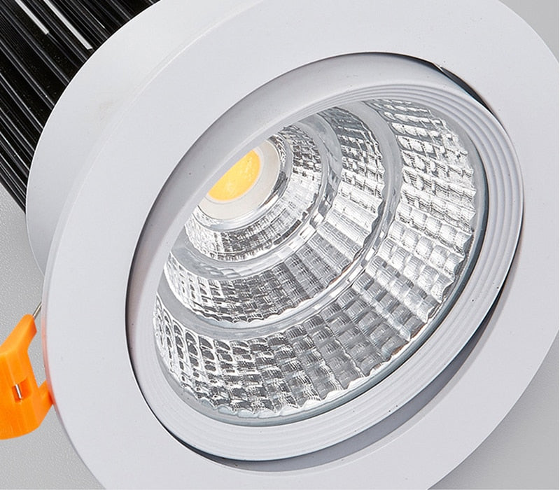 Round Dimmable Recessed COB LED Downlights 5W 7W 9W 12W 15W LED Ceiling Spot Lights AC85~265V LED Ceiling Lamps Indoor Lighting