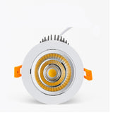 Round Dimmable Recessed COB LED Downlights 5W 7W 9W 12W 15W LED Ceiling Spot Lights AC85~265V LED Ceiling Lamps Indoor Lighting