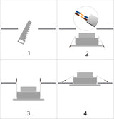 Round Dimmable Recessed COB LED Downlights 5W 7W 9W 12W 15W LED Ceiling Spot Lights AC85~265V LED Ceiling Lamps Indoor Lighting