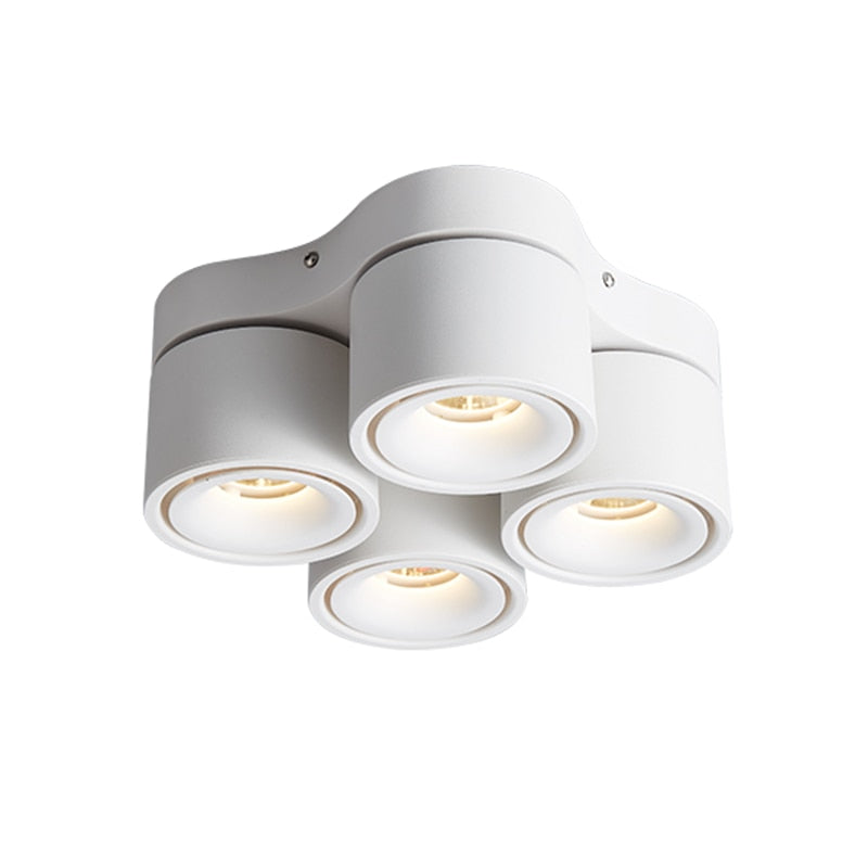 Dimmable Folding Rotating 360° Downlights 14W 21W 28W COB Square Superimposed Led Ceiling Light 85~265V For Living Room Lighting