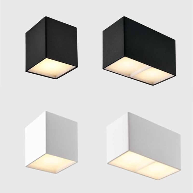 white Black High quality Surface Mounted  LED COB dimmable Downlights 9W/15W/18W/2X9W/2X15W/2X18WLED Ceiling Lamp Spot