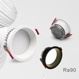 CCT Change color tempe AC85~265V embedded anti-glare LED downlight 7W/9W/12W/15W LED ceiling spotlight backlight indoor lighting