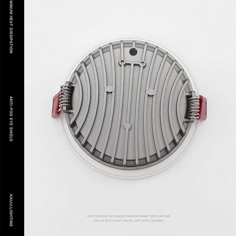 CCT Change color tempe AC85~265V embedded anti-glare LED downlight 7W/9W/12W/15W LED ceiling spotlight backlight indoor lighting