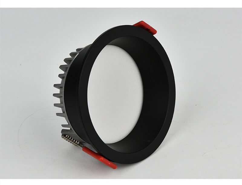 CCT Change color tempe AC85~265V embedded anti-glare LED downlight 7W/9W/12W/15W LED ceiling spotlight backlight indoor lighting