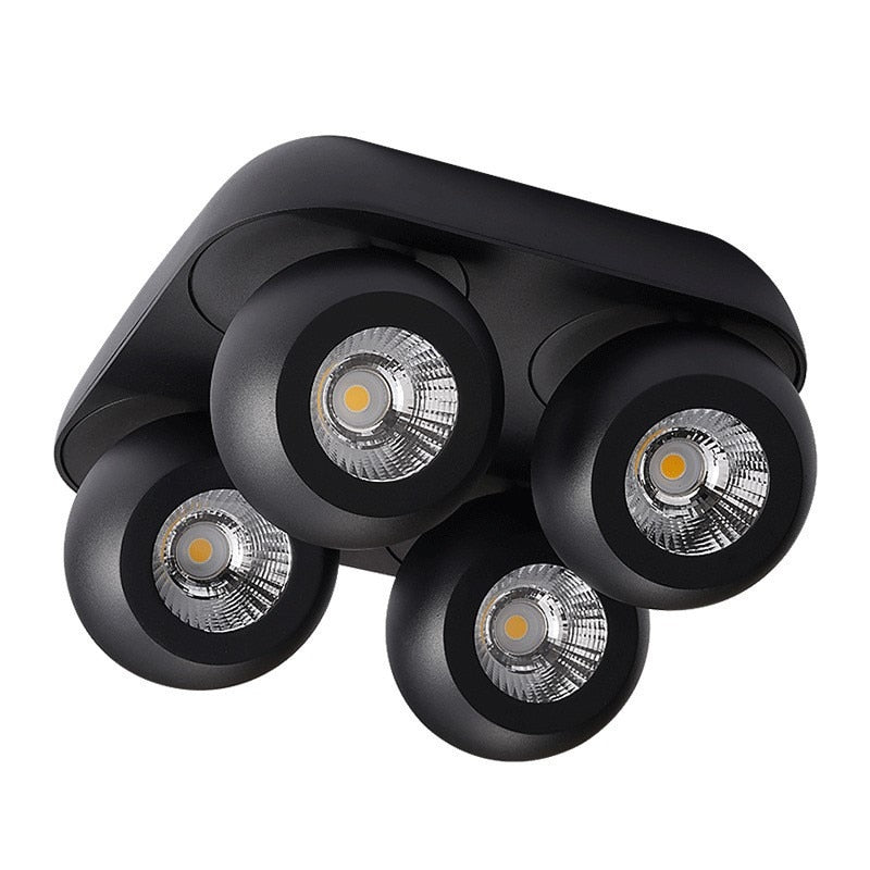 Dimmable Folding Rotating 355° LED Downlights 10W 15W 20W 30W 40W 60W COB LED Ceiling Spot Lights AC85~265V Indoor Lighting Spot