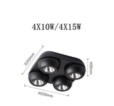 Dimmable Folding Rotating 355° LED Downlights 10W 15W 20W 30W 40W 60W COB LED Ceiling Spot Lights AC85~265V Indoor Lighting Spot