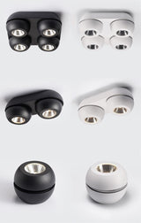 Dimmable Folding Rotating 355° LED Downlights 10W 15W 20W 30W 40W 60W COB LED Ceiling Spot Lights AC85~265V Indoor Lighting Spot