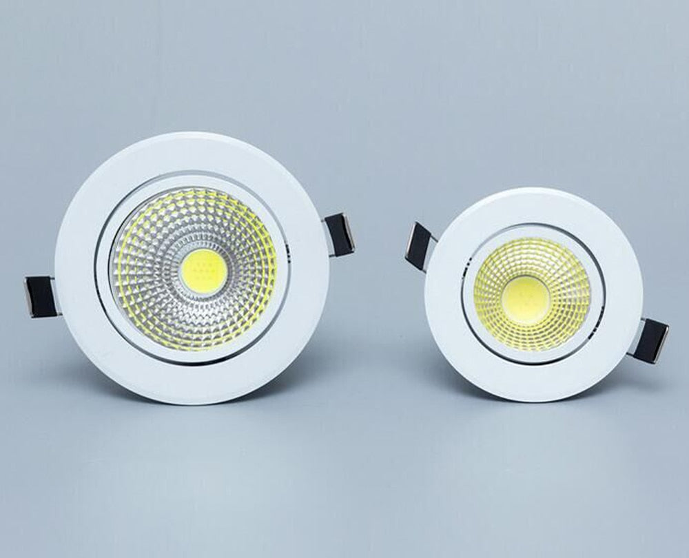 Super Bright Dimmable Led downlight COB Spot Light 3w 5w 7w 12w recessed led spot Lights Bulbs Indoor Lighting