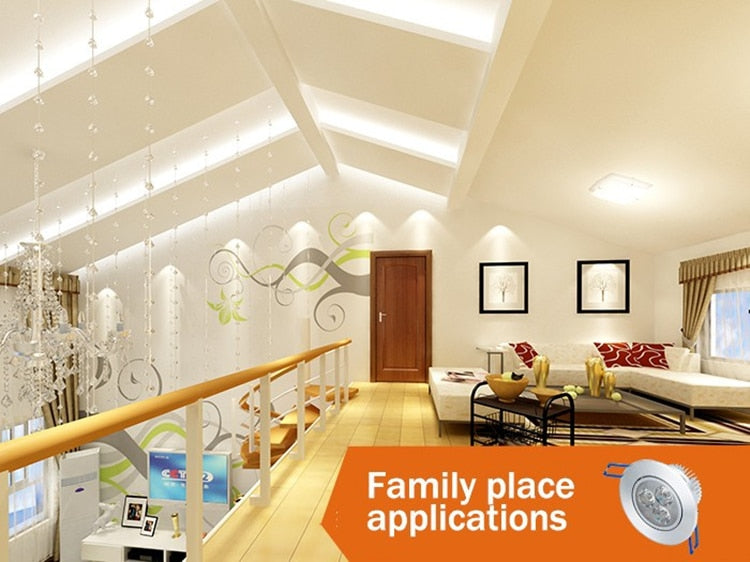 Led Downlights 9W 12W 15W 220V 110V 10pcs/lot LED Ceiling Downlight Lamps Spot Recessed Down light Bulb Home Indoor Lighting