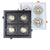 Super bright square dimmable led cob ceiling spotlight 40W/48W AC85-265V ceiling recessed light indoor lighting