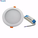 MiBoxer RGB+CCT 15W LED Downlight FUT069 IP54 Waterproof AC86-265V Round Recessed 2.4G  Dimmable Light For Bathroom Round