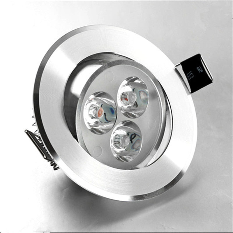 Led Downlight 300lm 6pcs/lot 3W LED Recessed Lamp Hole Size 55-65mm 65-75mm Aluminum 110V/220V for home illumination