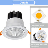 LED Recessed Downlight 3W 5W 7W 10W 12W 15W 20W 24W Spot LED DownLights Dimmable AC85-265V 220V 110V LED Spot Light