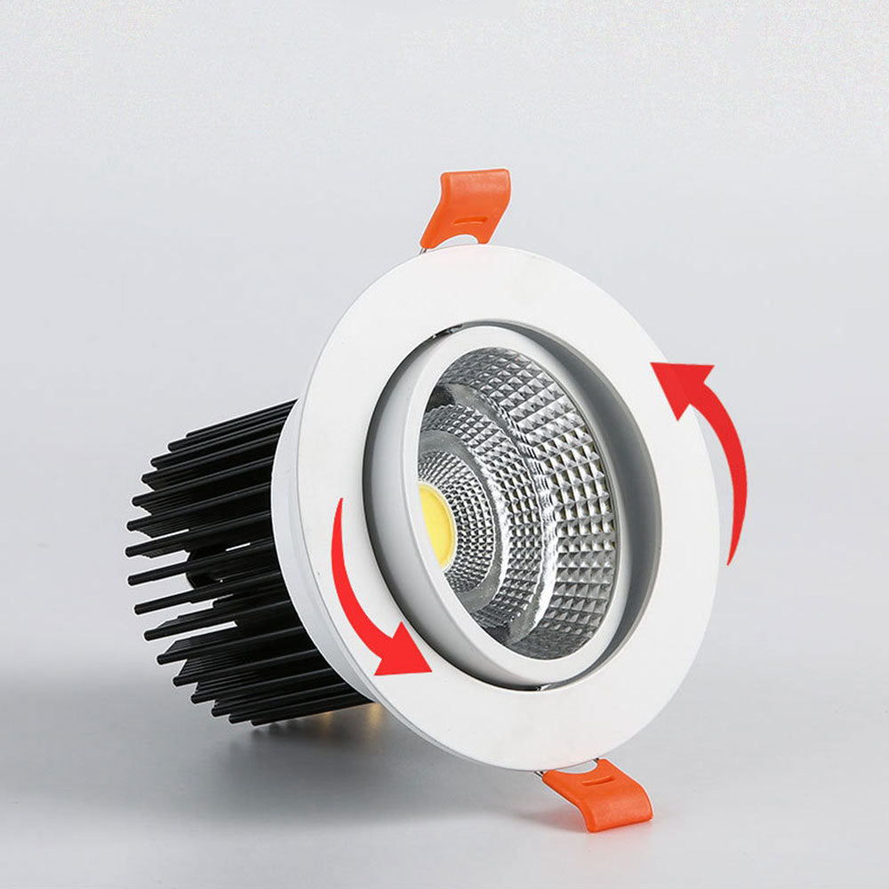 LED Recessed Downlight 3W 5W 7W 10W 12W 15W 20W 24W Spot LED DownLights Dimmable AC85-265V 220V 110V LED Spot Light