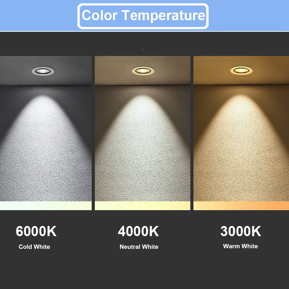 LED Recessed Downlight 3W 5W 7W 10W 12W 15W 20W 24W Spot LED DownLights Dimmable AC85-265V 220V 110V LED Spot Light