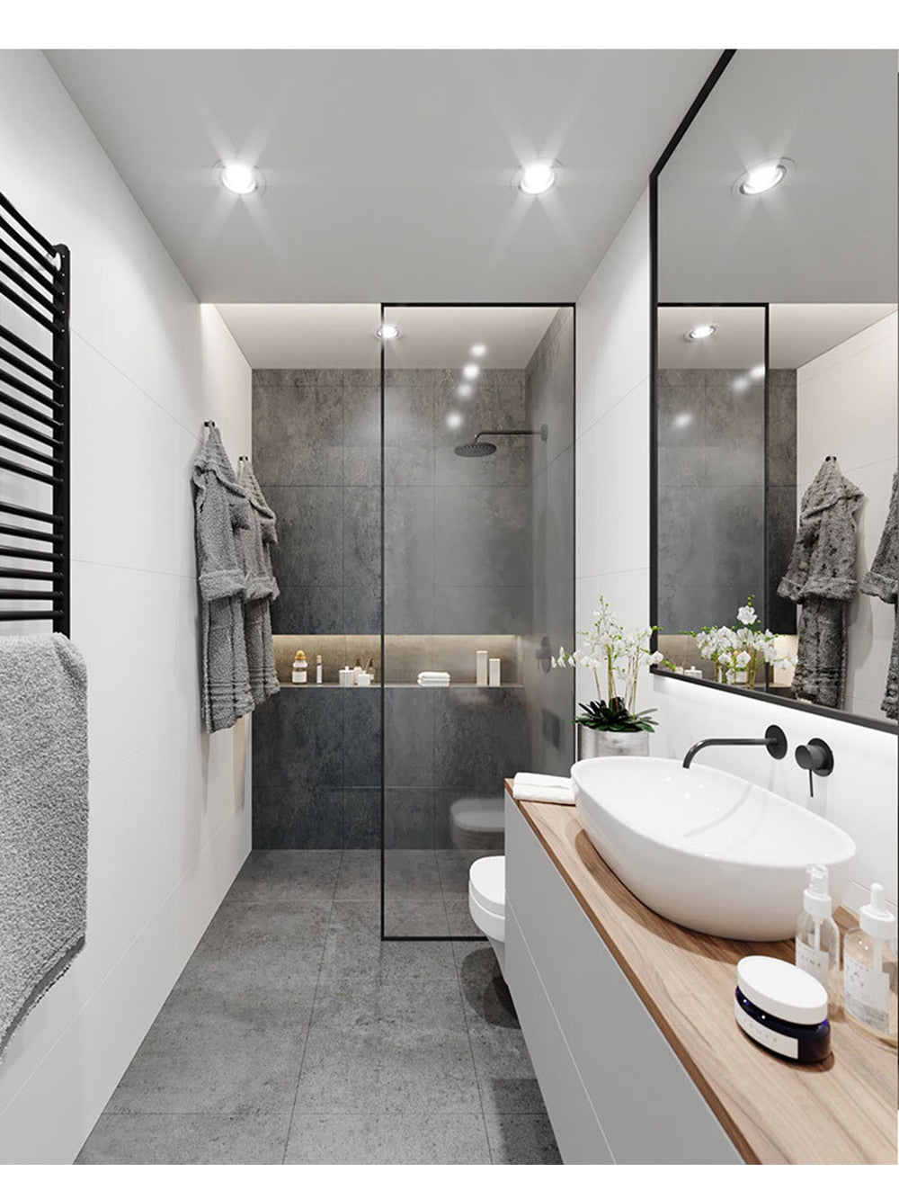 LED Recessed Downlight 3W 5W 7W 10W 12W 15W 20W 24W Spot LED DownLights Dimmable AC85-265V 220V 110V LED Spot Light