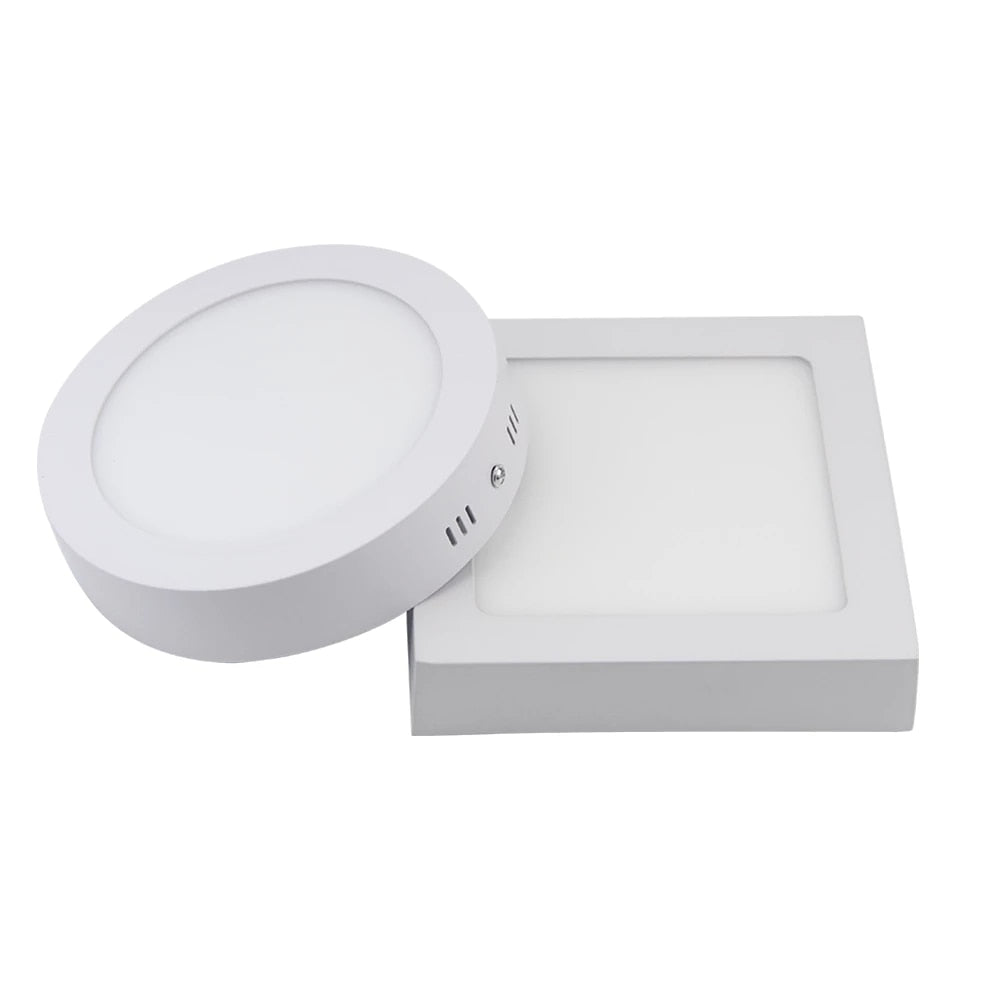 Square LED Panel Light 9W 15W 25W Round Downlight AC85-265V LED Surface Ceiling Lamp For Kitchen Lighting