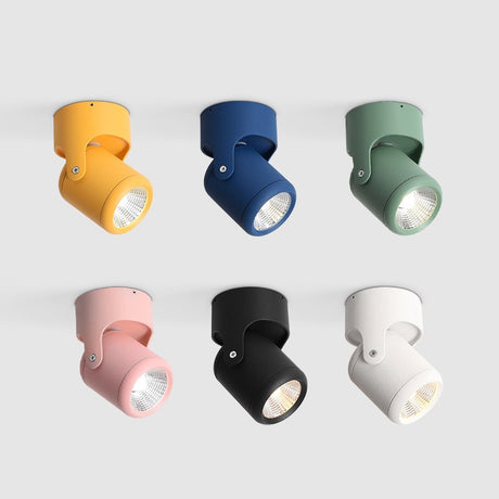 Rotatable Surface Mounted LED Downlight 7W 12W COB Spotlight 6 Colors Home Decoration Ceiling Light For Indoor lighting