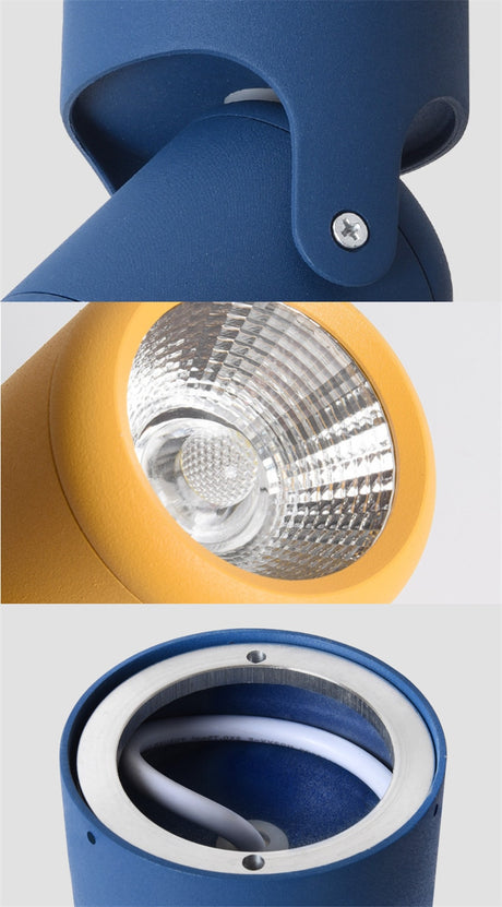 Rotatable Surface Mounted LED Downlight 7W 12W COB Spotlight 6 Colors Home Decoration Ceiling Light For Indoor lighting