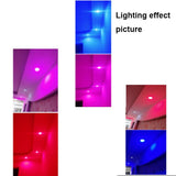 Led Downlight Red Blue Pink Three-tone Light 12 Packs 220V 5W Downlight Embedded Living Room Aisle Household Ceiling Light