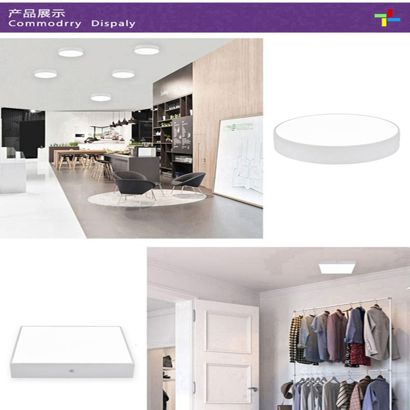 Surface LED Downlight ROUND Downlights LED panel light for livingroom toilet and kitchen 8W/16W/22W/30W AC110V 220V + Driver