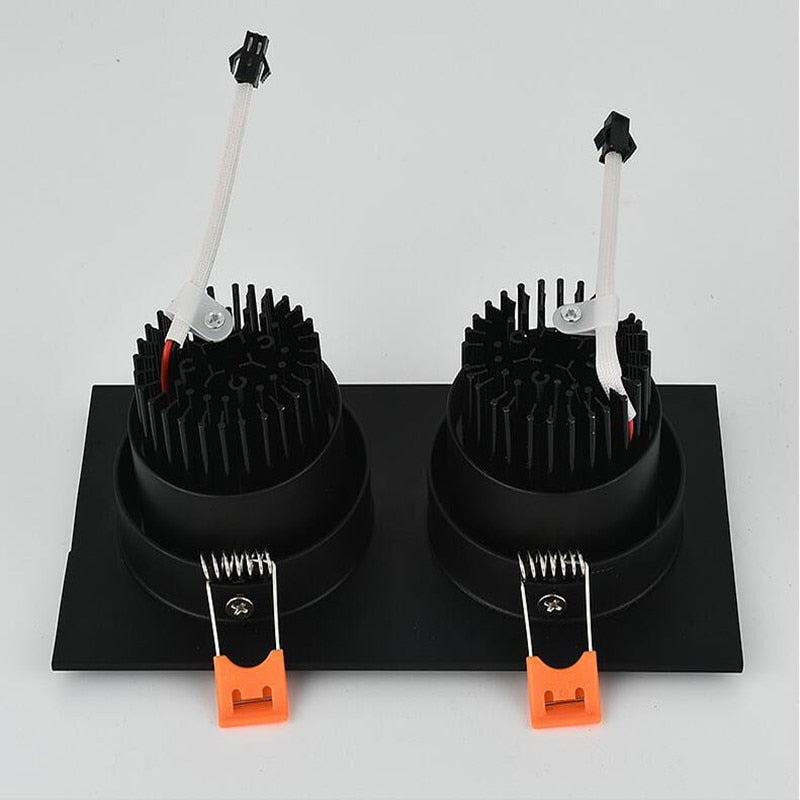 Square Dimmable Recessed LED Downlights 14W 18W 24W COB LED Ceiling Lamps AC85-265V LED Ceiling Spot Lights Indoor Lighting