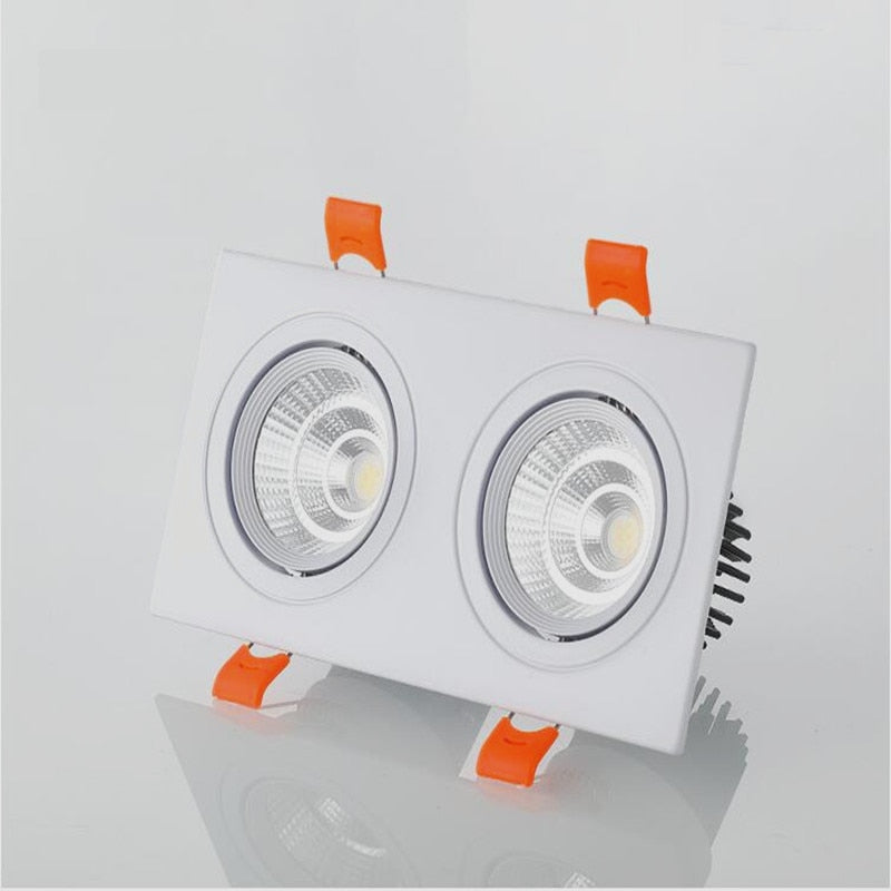 Square Dimmable Recessed LED Downlights 14W 18W 24W COB LED Ceiling Lamps AC85-265V LED Ceiling Spot Lights Indoor Lighting