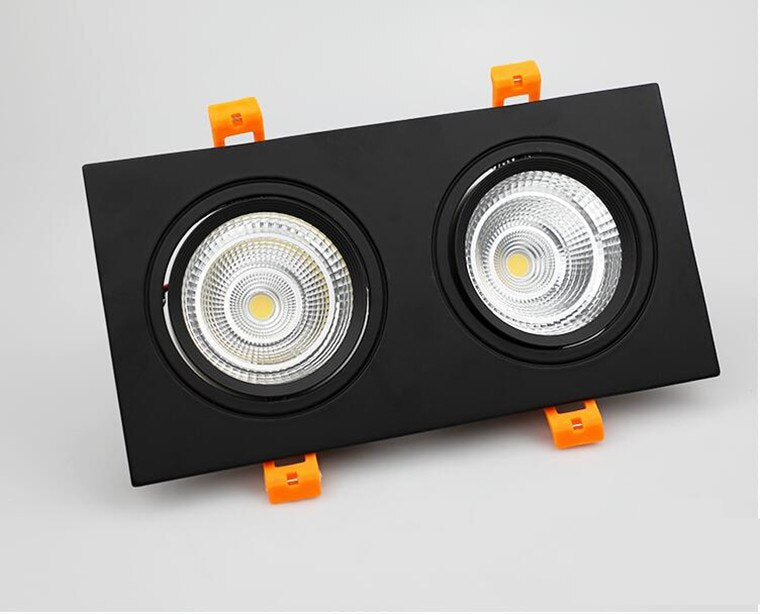 Square Dimmable Recessed LED Downlights 14W 18W 24W COB LED Ceiling Lamps AC85-265V LED Ceiling Spot Lights Indoor Lighting