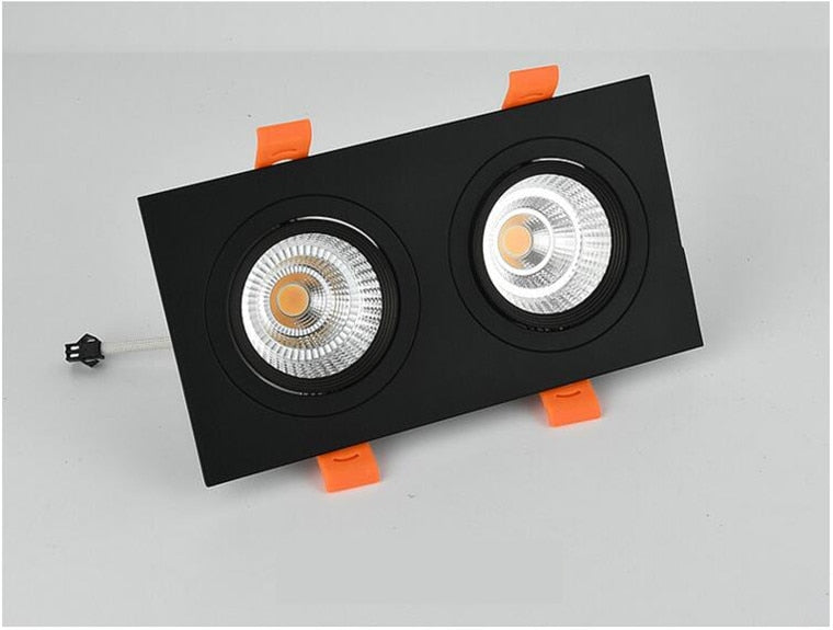 Square Dimmable Recessed LED Downlights 14W 18W 24W COB LED Ceiling Lamps AC85-265V LED Ceiling Spot Lights Indoor Lighting