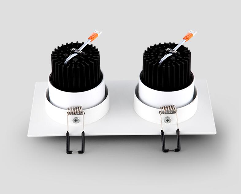 Square Dimmable Led downlight light cob Ceiling Spot Light 10w 20w ac85-265V ceiling recessed Lights Indoor Lighting