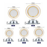 Led Downlight 5W 9W Led Panel Light 12W 15W 18W 6pcs/lot Recessed Down Light Round Ceiling Light 220V Spotlight Indoor Lighting