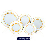Led Downlight 5W 9W Led Panel Light 12W 15W 18W 6pcs/lot Recessed Down Light Round Ceiling Light 220V Spotlight Indoor Lighting