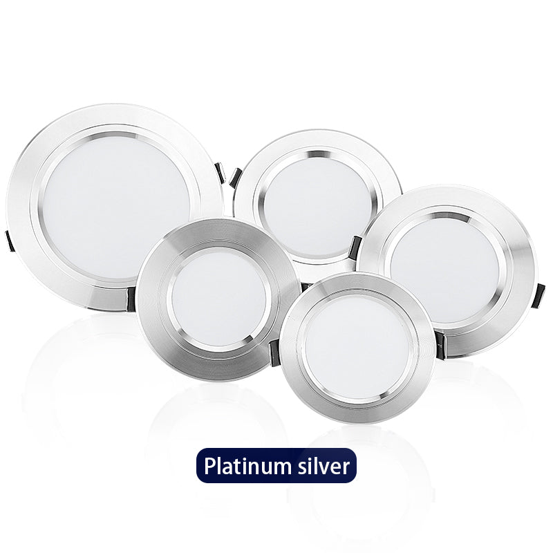 Led Downlight 5W 9W Led Panel Light 12W 15W 18W 6pcs/lot Recessed Down Light Round Ceiling Light 220V Spotlight Indoor Lighting