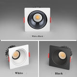 Square Led Downlights 7W 12W Dimmable Led Ceiling Light 15W No Glare LED Recessed Ceiling Downlight 220V 110V LED Spot Lights